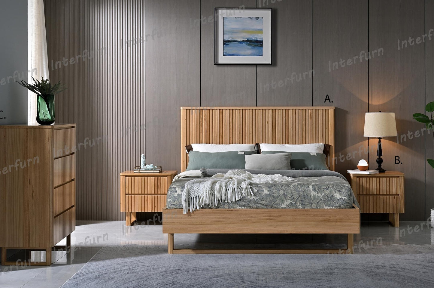 Highgrove bedhead and base