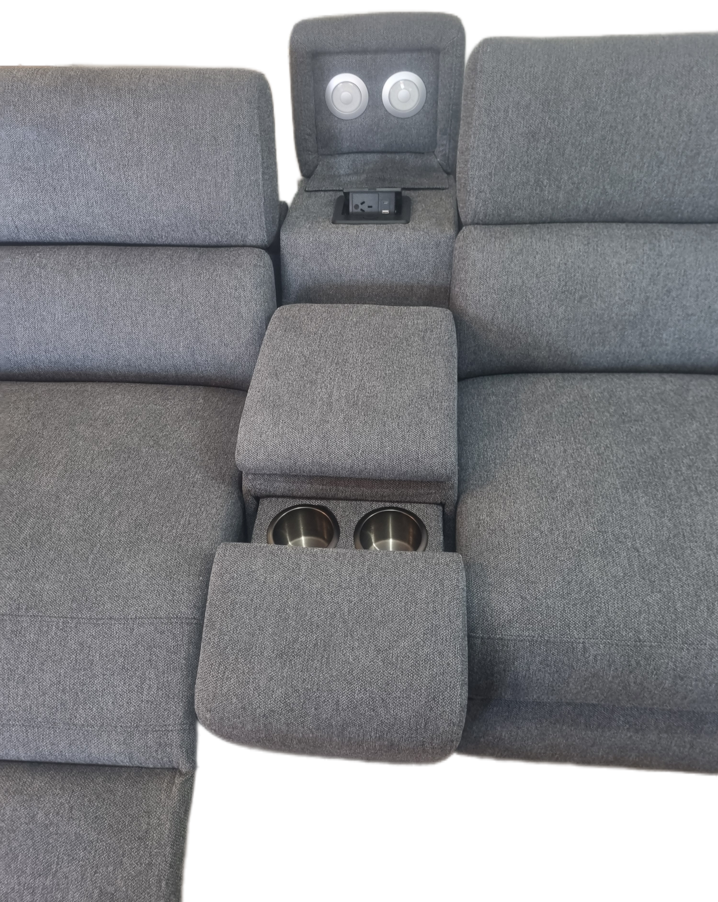 Modular Electric Recliner with storage, chargers and adjustable head rest "The Everest"