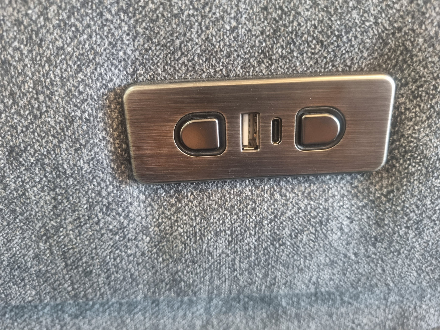 Modular Electric Recliner with storage, chargers and adjustable head rest "The Everest"