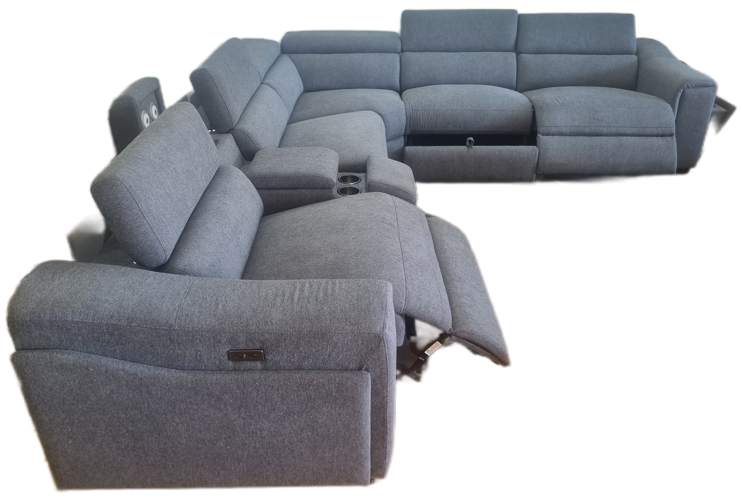 Modular Electric Recliner with storage, chargers and adjustable head rest "The Everest"