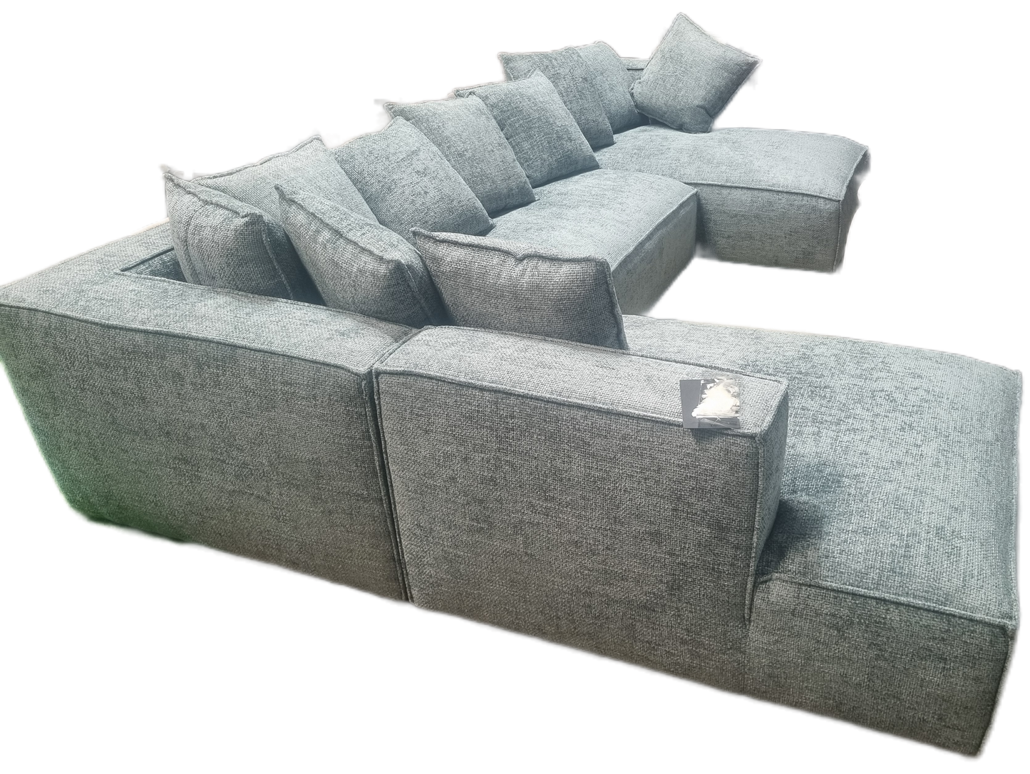 Modular feather filled lounge suite