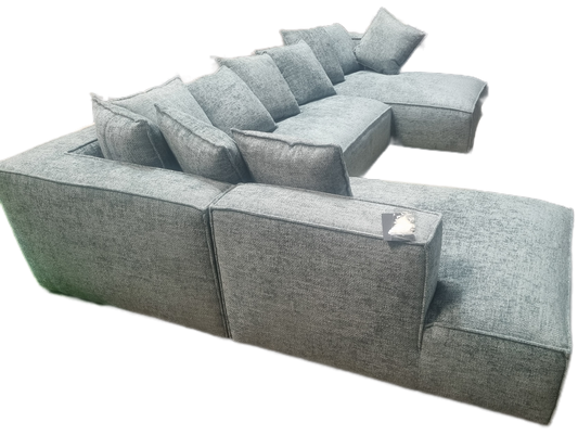 Modular feather filled lounge suite